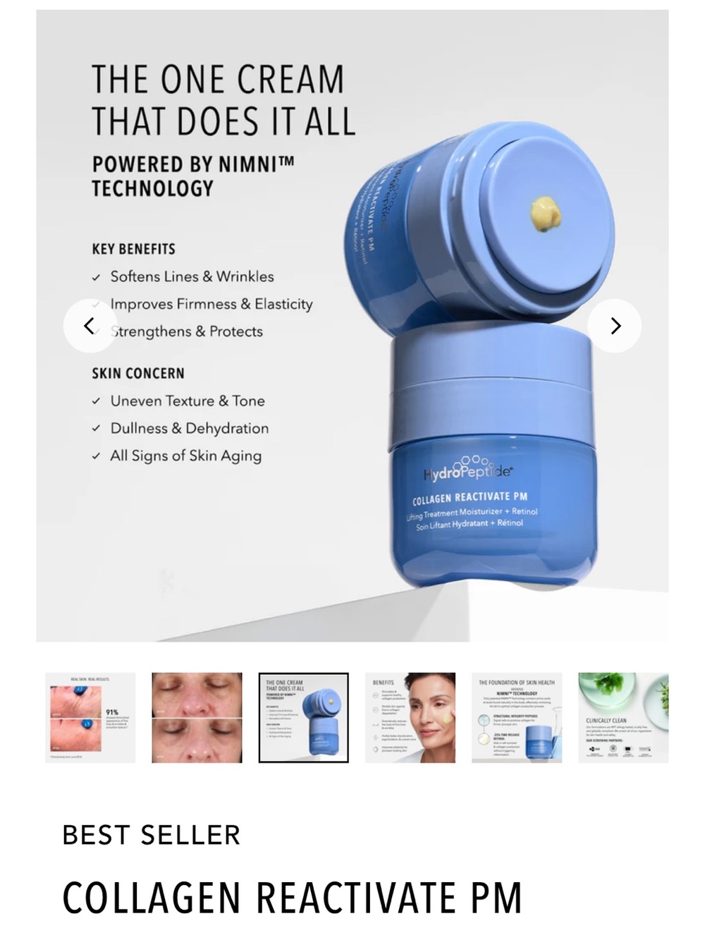 Hydropeptide collagen Reactivate cream